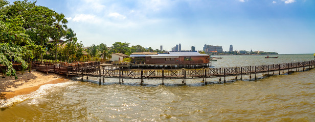 Fototapeta premium Pattaya city landscape view , Naklua , Pattaya ,Thailand, 2019 November
