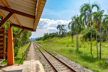 Railway station at Pattaya, Thailand