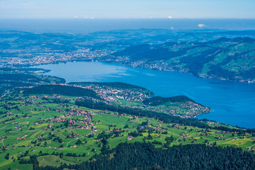 Beautiful swiss alps mountains. Alpine meadows.