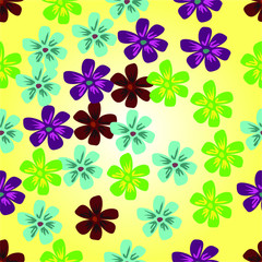 seamless floral pattern with flowers
