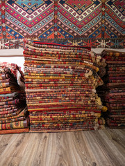 Turkish and Persian carpet shop in Izmir region