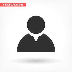Human icon , lorem ipsum Flat design