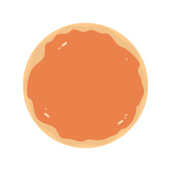 Crepe pour mardi gras, vector art illustration.