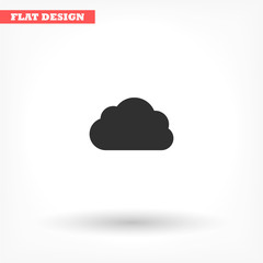 Downloading vector icon , lorem ipsum Flat design