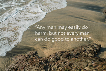 Positive quote by ancient quote Plato against nature background