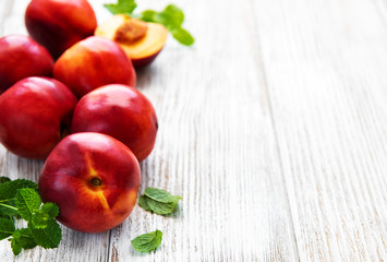 Fresh nectarines