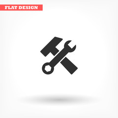 Tool vector icon , lorem ipsum Flat design