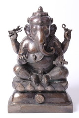 Fototapeta na wymiar God Ganesh over a white background