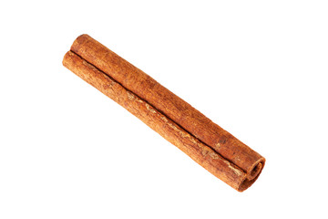 Cinnamon stick isolated on white background. Clipping path