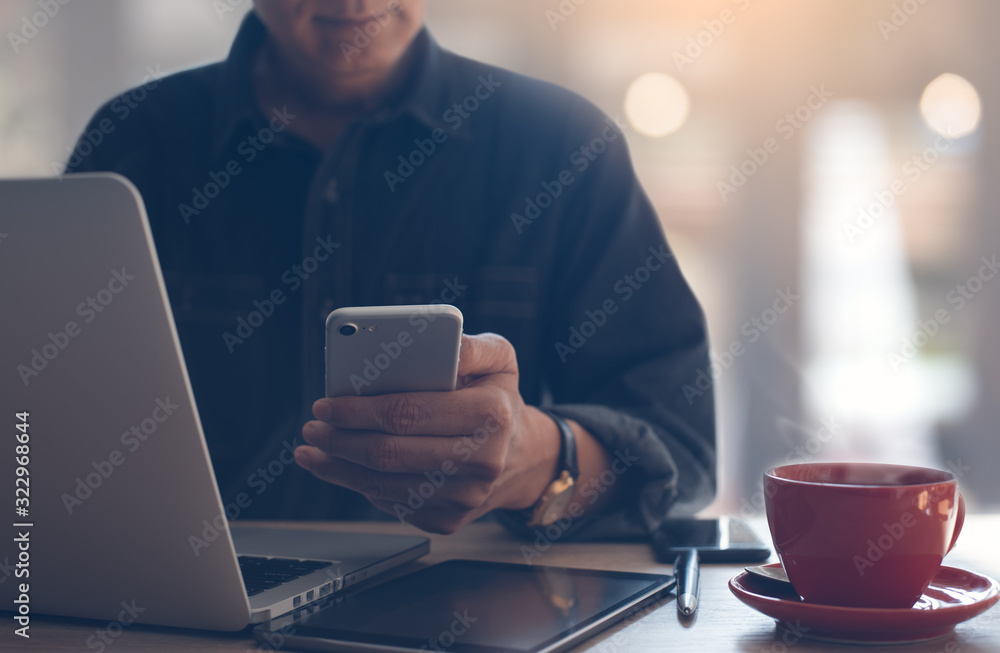 Canvas Prints businessman working