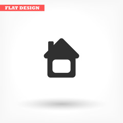 House vector icon , lorem ipsum Flat design