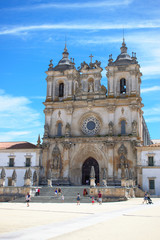 Fototapeta na wymiar View of the Alcobaça Cathedral