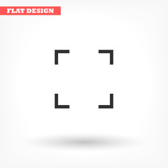 Vector icon Full screen , lorem ipsum Flat design