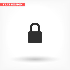 Lock - vector icon , lorem ipsum Flat design