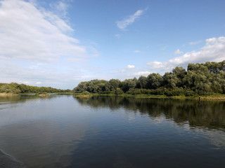 Fototapeta na wymiar Oka river in Ryazan