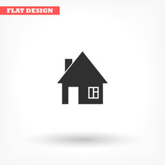 House vector icon , lorem ipsum Flat design