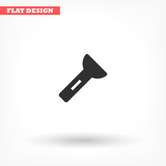 Flashlight vector icon , lorem ipsum Flat design