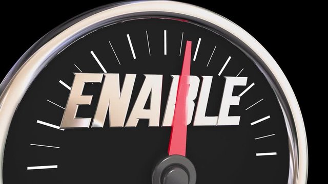  Enable Speedometer Empower Enablement Level 3d Animation