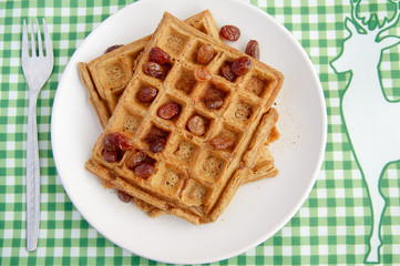 Cardamom Carrot Waffles