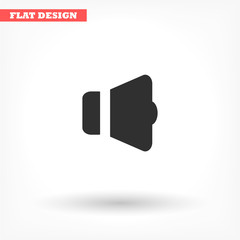 Speaker vector icon , lorem ipsum Flat design