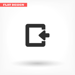 ENTRANCE vector icon , lorem ipsum Flat design