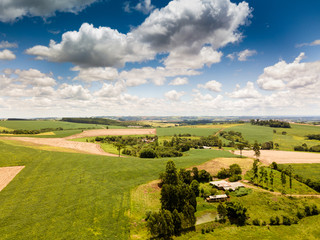Fototapeta na wymiar Aerial view of the countryside in the city of São João, Paraná