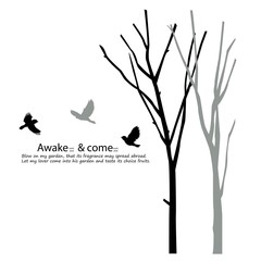 The beautiful tree with the quote