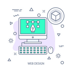 Web Design vector illustration flat design concept. EPS 10 File