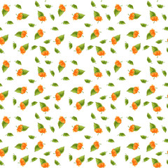 Pattern of different stylized colors on a white background