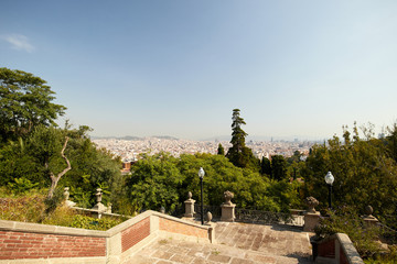 Fototapeta na wymiar The skyline of Barcelona,Spain