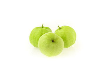 Guava (fruit), isolated on a white background, tropical fruit