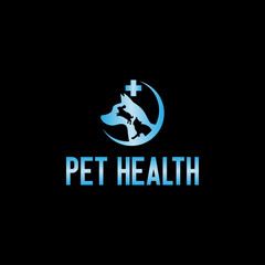 Creative pet treatment, pet medical logo design