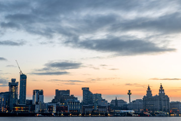 Fototapeta na wymiar Iconic Liverpool Skyline