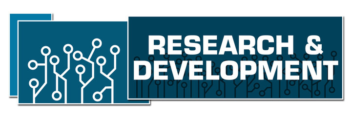 Research And Development Blue Horizontal Boxes Circuit Elements 