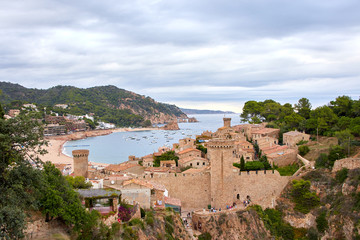 Fototapeta na wymiar Tossa de Mar in Catalonia, Spain
