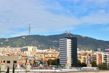 Obraz premium The skyline of Barcelona,Spain