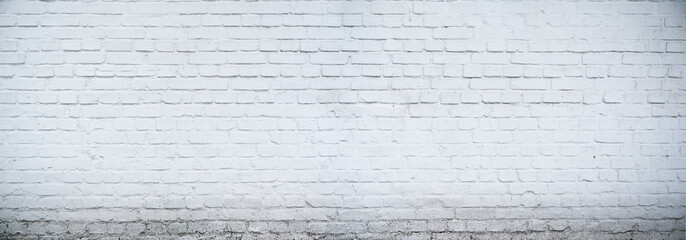 white brickwall background texture template with copy space