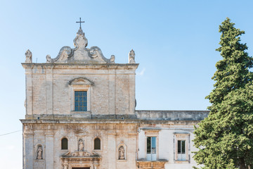 Fototapeta na wymiar San Francesco D'Assisi Church in Martina Franca, Italy