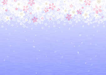 Background image of cherry blossom illustration