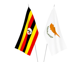 Uganda and Cyprus flags