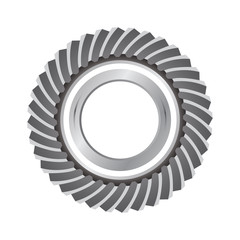 Bevel gear vector icon for apps and websites 