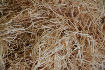 Natural stuffing padding straw texture