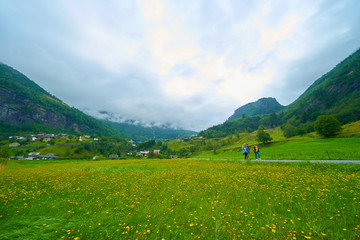 Fototapeta na wymiar beautiful fjord view geiranger , norway