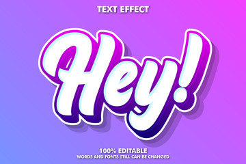 Youth style typography text effect