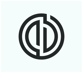 DD monogram logo design concept