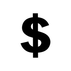 Dollar outline icon. Symbol, logo illustration for mobile concept and web design.