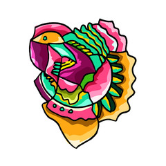 vector illustration of rose