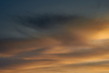 dramatic evening sky for background