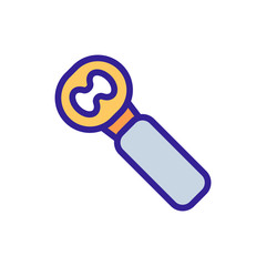 Bottle opener Icon vector. Thin line sign. Isolated contour symbol illustration