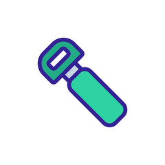Bottle opener Icon vector. Thin line sign. Isolated contour symbol illustration